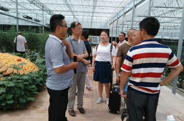 学员与泸州市江阳区国家现代农业示范区基地负责人交流